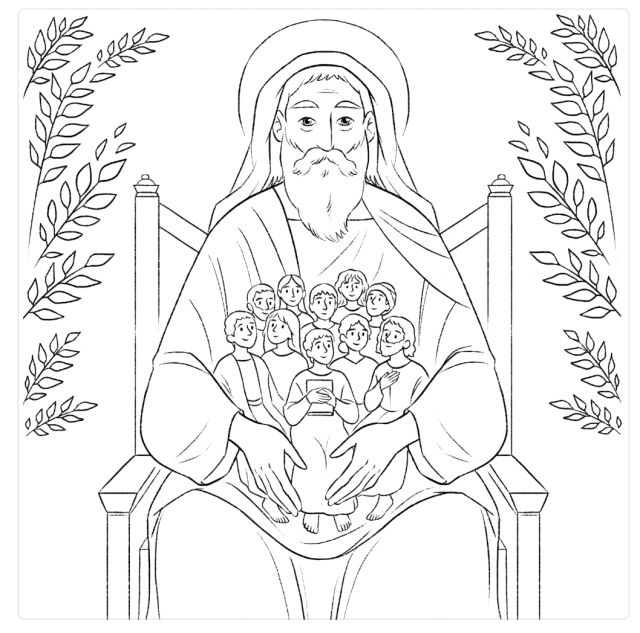 Coloriage d’Abraham