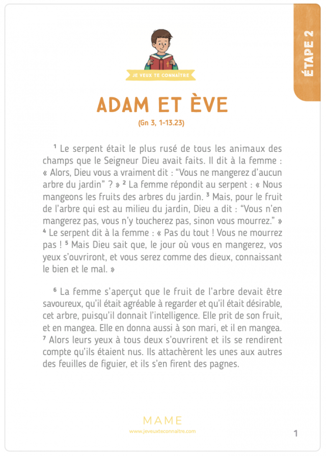 Texte biblique ÉTAPE 2