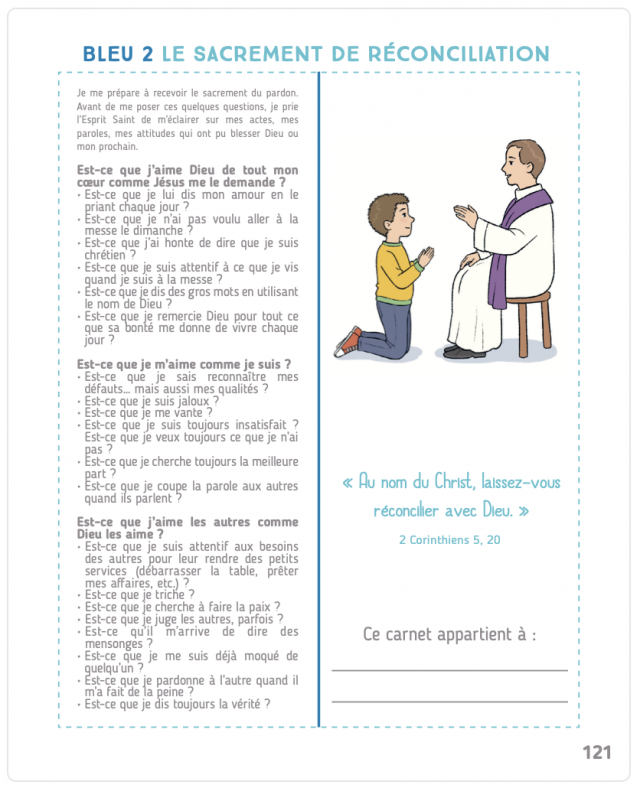 Livret pour préparer le sacrement de la réconciliation