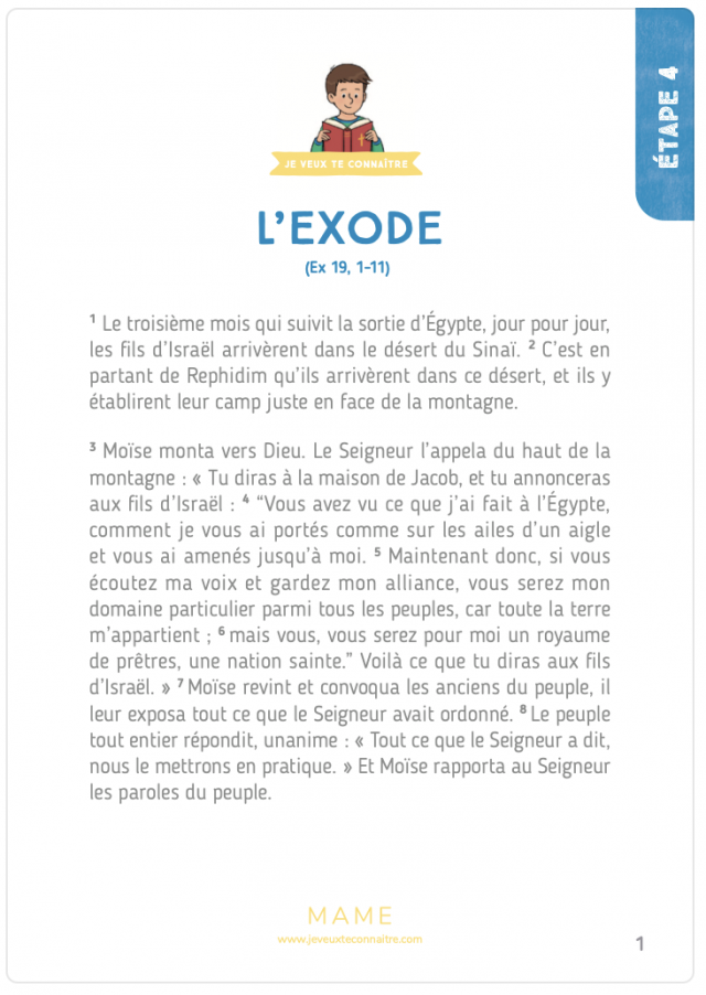 Texte biblique ÉTAPE 4