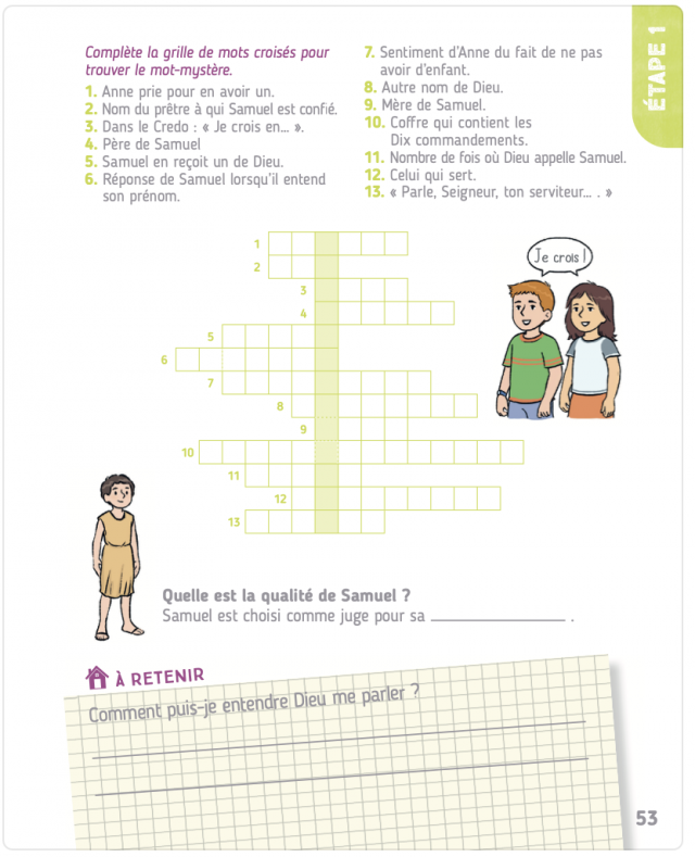 Mots croisés de Samuel