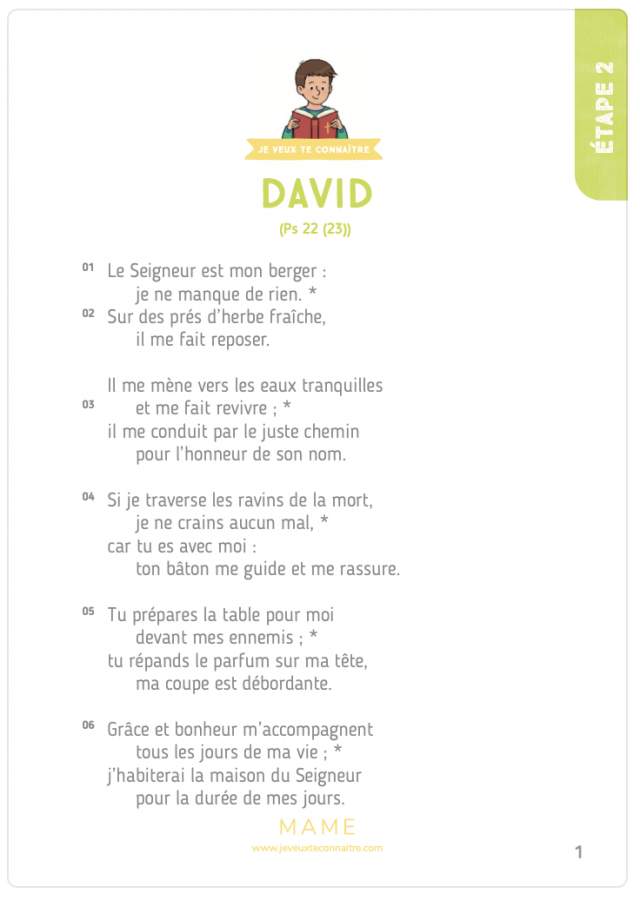 Texte biblique ÉTAPE 2