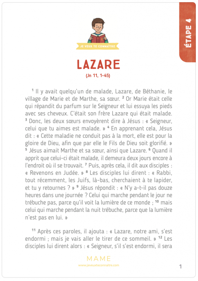 Texte biblique ÉTAPE 4