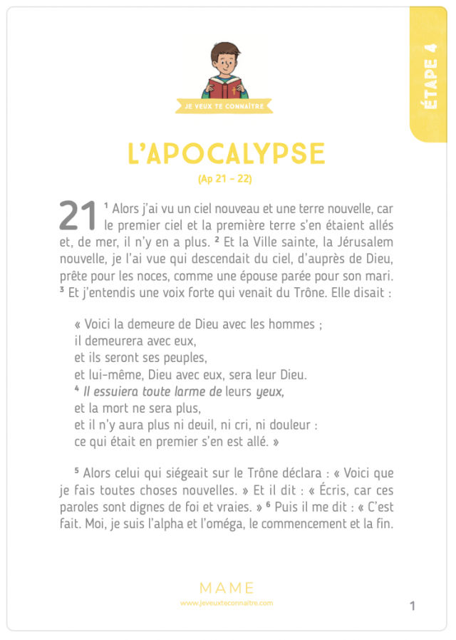 Texte biblique ÉTAPE 4