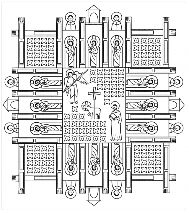 Vitrail de la Jérusalem céleste