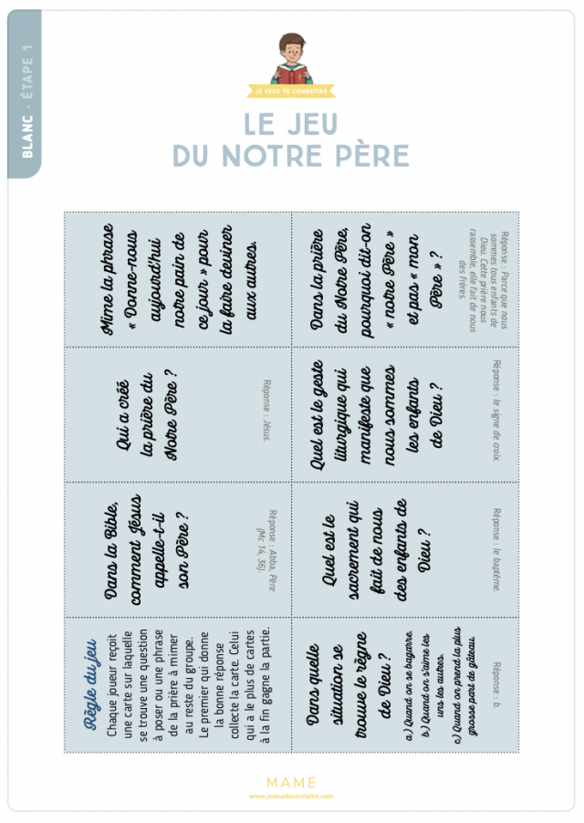 Jeu du Notre Père