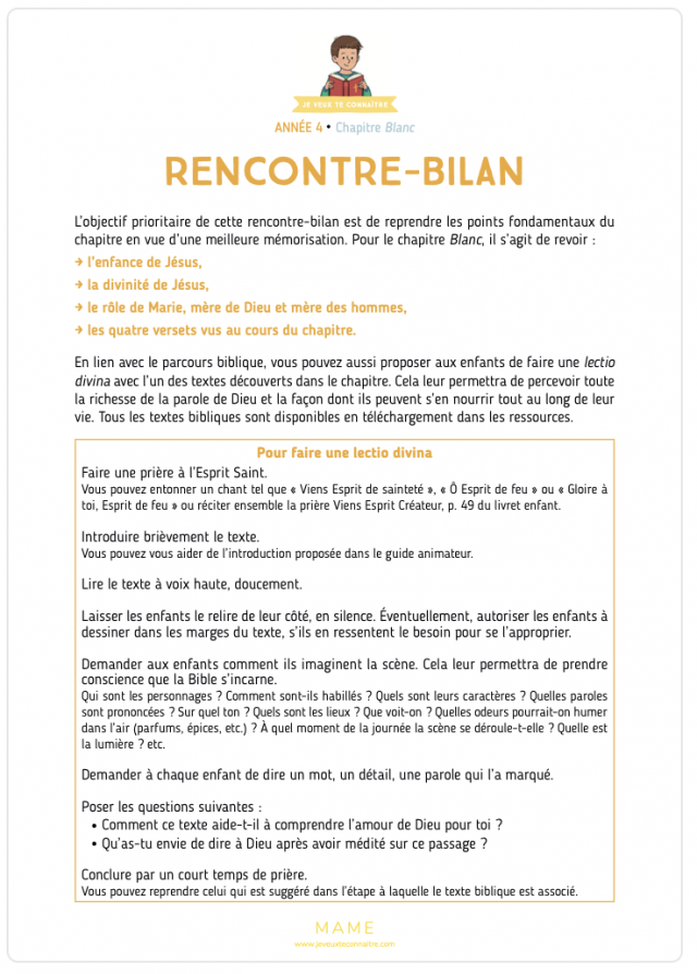 Rencontre bilan chapitre BLANC