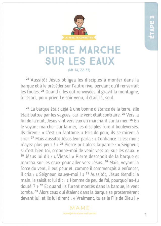 Texte biblique ÉTAPE 3