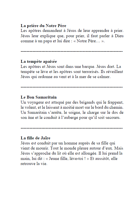 Passages bibliques chapitre vert