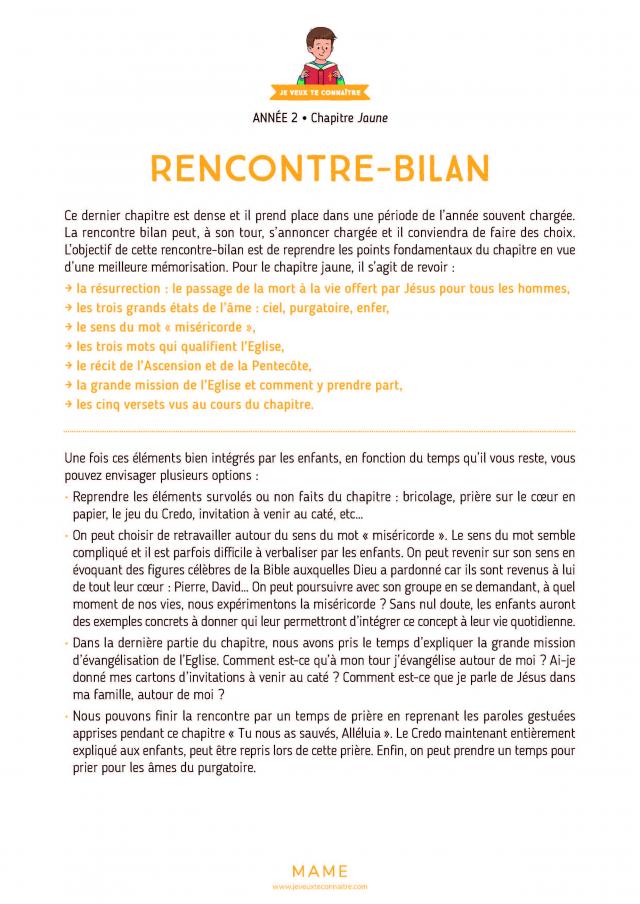 Rencontre bilan