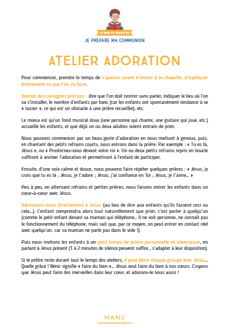 Atelier ADORATION                                      