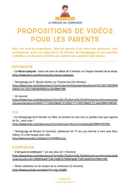 Propositions de vidéos