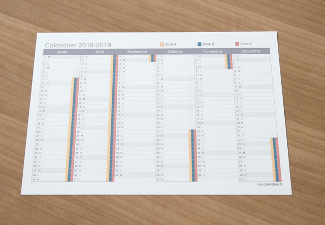 Préparer son calendrier